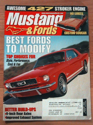 MUSTANG & FORDS 2002 JAN - SALEEN MUSTANG II, XR-7